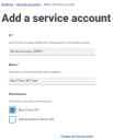 Add service account