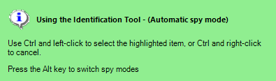 The Automatic spy mode overlay