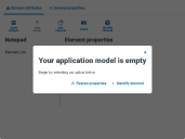 Modelo vacío de Application Modeller