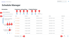 Overview of the Schedules Manager page